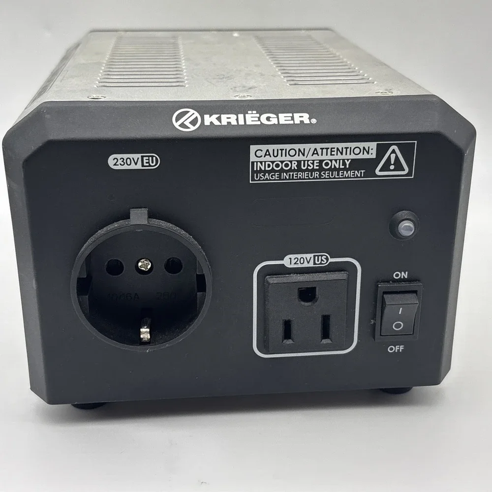 KRIEGER 850W 120V-230V AC US EUROPE STEP UP/DOWN VOLTAGE CONVERTER TRANSFORMER